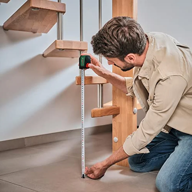 Bosch Maßband 3m (Autolock; 19mm breites Band, nylonbeschichtet, genaues 3-Meter-Maßband mit Zweirichtungshaken und Metall-Gürtelclip) – Bild 5