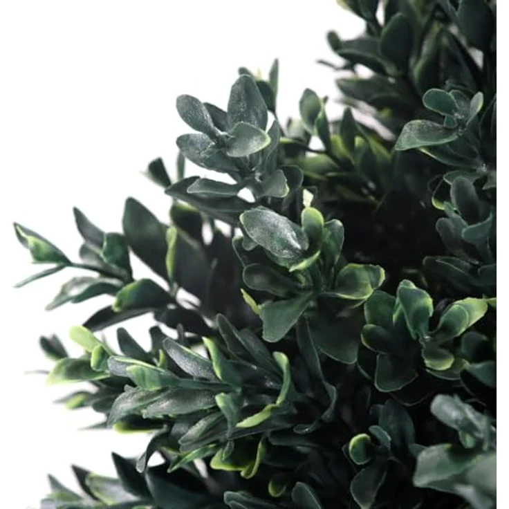 hjh OFFICE Kunstpflanze BUXUS Deko Pflanze künstlich 65 cm, pflegeleichter Kunstbaum, Indoor und Outdoor, Buchs-Baum Grün 871055 – Bild 2