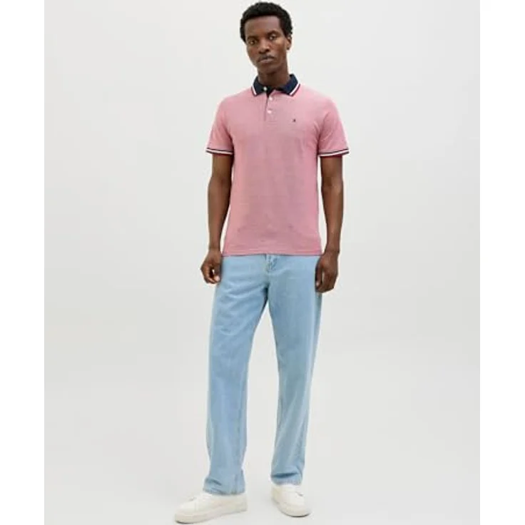 Jack & Jones Poloshirt JJEPAULOS aus 100% Baumwolle, Slim-Fit, 1/4-Arm, uni – Bild 4
