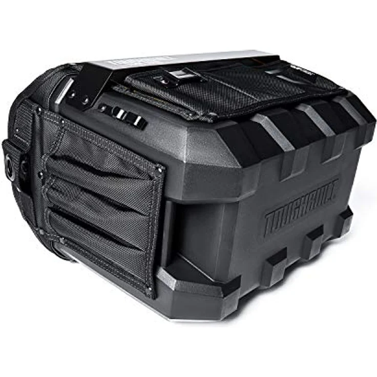 ToughBuilt Large Tool Tote, strapazierfähige Werkzeugtasche mit Hartschalenkonstruktion, wasserdichtem Boden und flexiblen Außentaschen – Bild 6