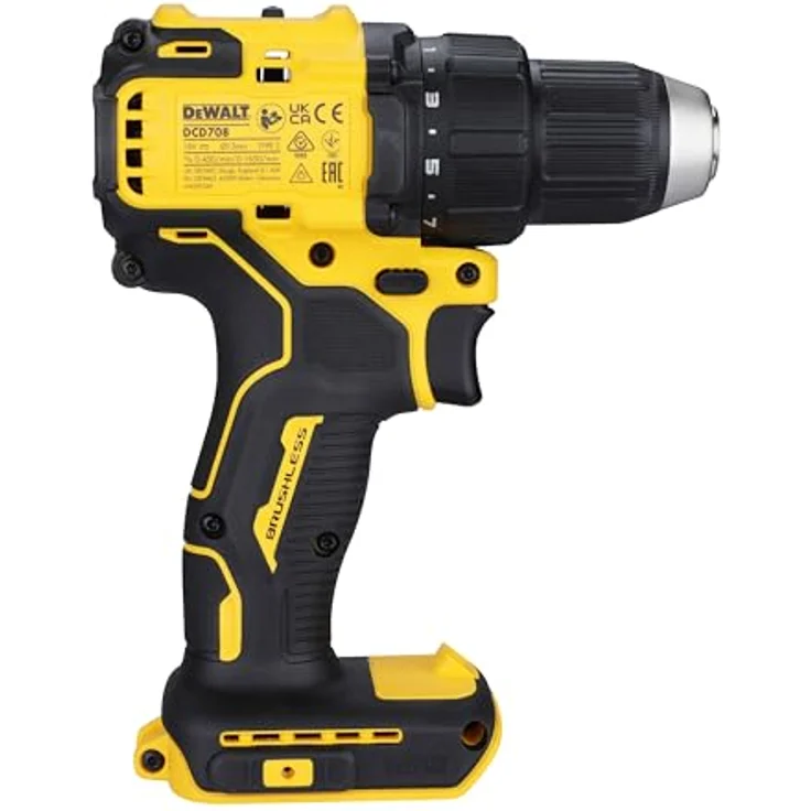 DEWALT DCD708N, Akkuschrauber 18V mit 65Nm Drehmoment und bürstenlosem Motor, 160 mm kompakt – Bild 9