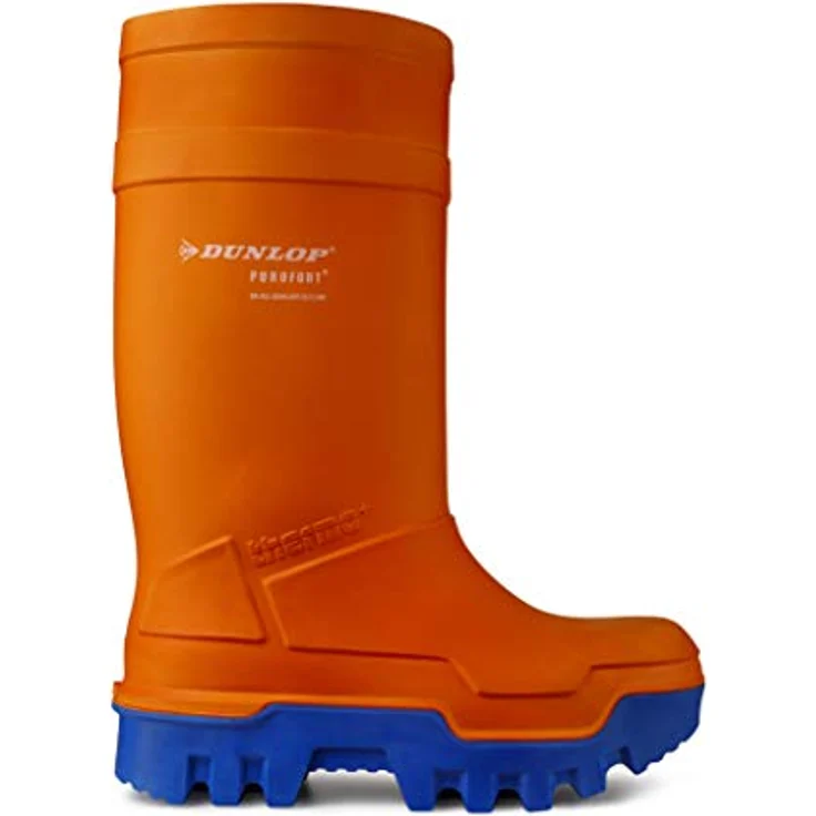Dunlop Purofort Thermo+ full safety S5 CI SRC Winterstiefel - Größe 44/45 - orange, Arbeitsschuhe mit Stahlkappe und Stahlzwischensohle – Bild 11