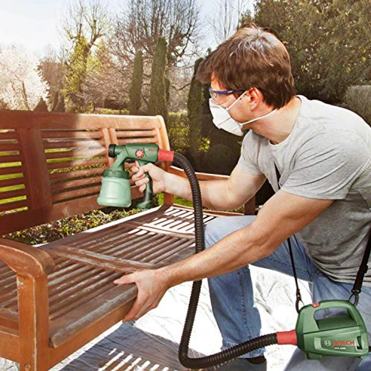 Bosch elektrisches Farbsprühsystem PFS 1000 (für Holzfarbe, im Karton) – Bild 4