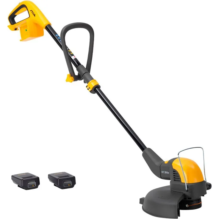 STIGA GARDEN Akku-Rasentrimmer GT 300e, 30 cm Arbeitsbreite Faden, 2-in-1 Schnittsystem, inkl. 2x 2 Ah Akku und Ladegerät