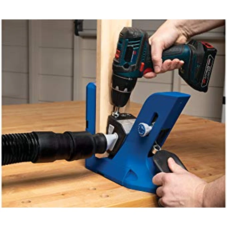 KREG Pocket Hole Jig 720 Taschenloch Bohrschablone ( KPHJ720 ) + Stufenbohrer + Bit + Schrauben - Preisvergleich – Bild 4