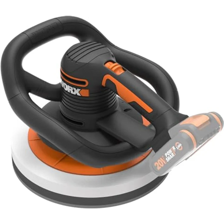 WORX Akku-Poliermaschine WX856.9, 20V Elektropolierer mit Auftrags- & Polierhaube, PowerShare kompatibel, ohne Akku & Ladegerät – Bild 3