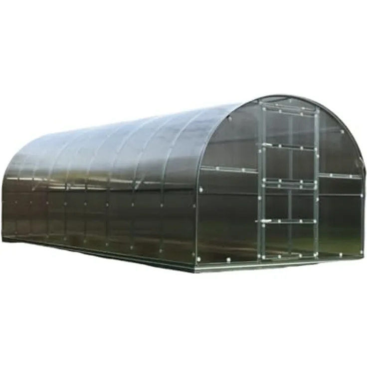 Klasika Gewächshaus KLASIKA 18 (3x6m) mit Fundamenten und 6mm Polycarbonat, sehr stabil und robust