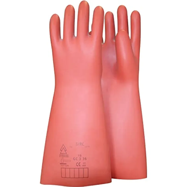 KS Tools 117.0091 Elektriker-Schutzhandschuh mit mechanischem- und Wärmeschutz | Größe 11 | Klasse 1 [7500 V] | rot