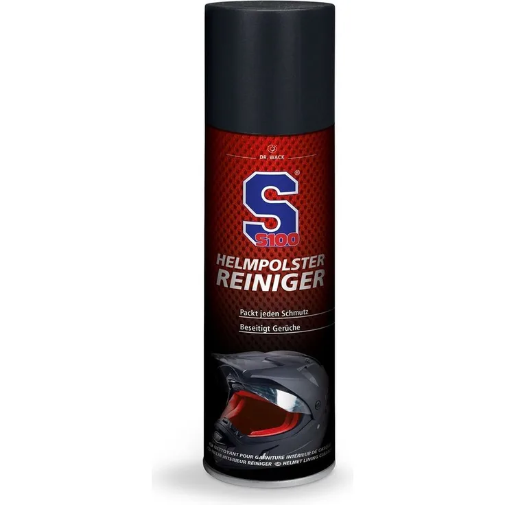 DR WACK Dr. Wack S100 Helmpolster-Reiniger 300 ml Auto-Reinigungsmittel - Entfernt Schmutz und Geruch, tötet Bakterien ab