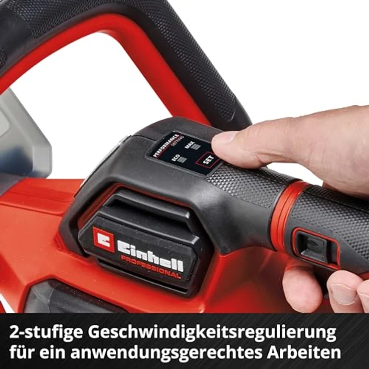 Einhell Akku Heckenschere Einhell Power-X-Change GP-CH 18/61 Li BL-Solo, bürstenloser Motor, Anti-Blockier-System, 61 cm Schnittlänge, 26 mm Zahnabstand, 2 Geschwindigkeitsstufen, ohne Akku und Ladegerät – Bild 9