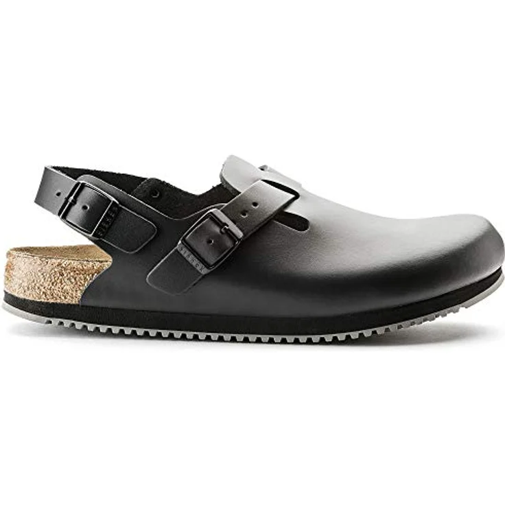 BIRKENSTOCK Clog Tokio Super Grip, Naturleder, schwarz, Weite normal, Größe 48 061194-48 (Damen-/Herren-Clog Sandale Sandalette Pantoffel Pantolette Latsche Halbschuh Ristriemen Clogs Clogen) – Bild 2