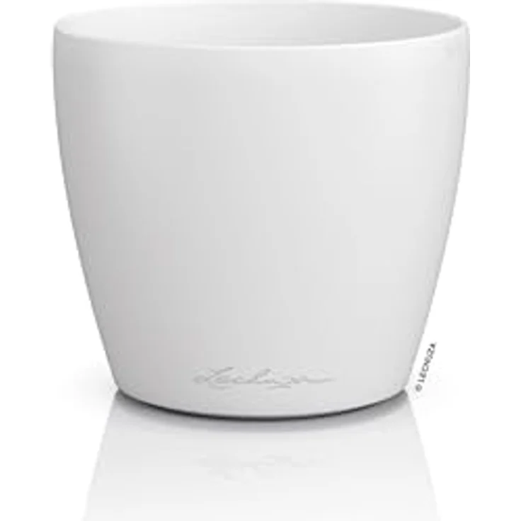 Lechuza® Übertopf Classico Color 12 DECO, Pflanzgefäß aus bruchsicherem Kunststoff, 1,2 l, weiß – Bild 1