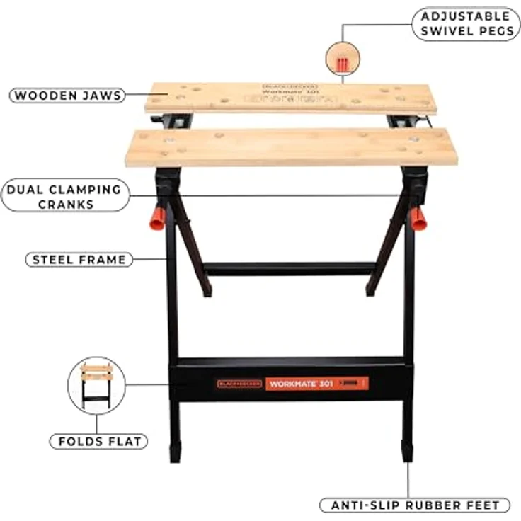 Black & Decker WM301 Workmate universelle Werkbank – Bild 5