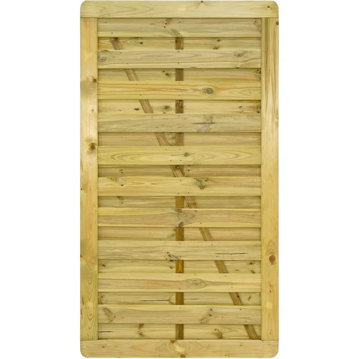 GartenLand Zauneinzeltür Gartentor Vario Massiv, 100x180 cm, Kiefernholz KDI, witterungsbeständig, ohne Pfosten & Beschlagset