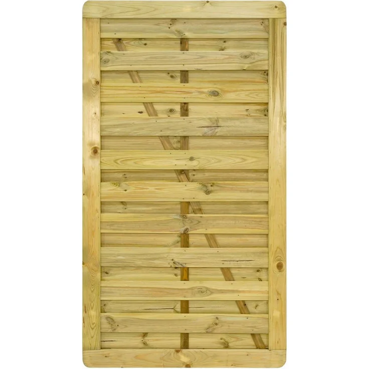 GartenLand Zauneinzeltür Gartentor Vario Massiv, 100x180 cm, Kiefernholz KDI, witterungsbeständig, ohne Pfosten & Beschlagset