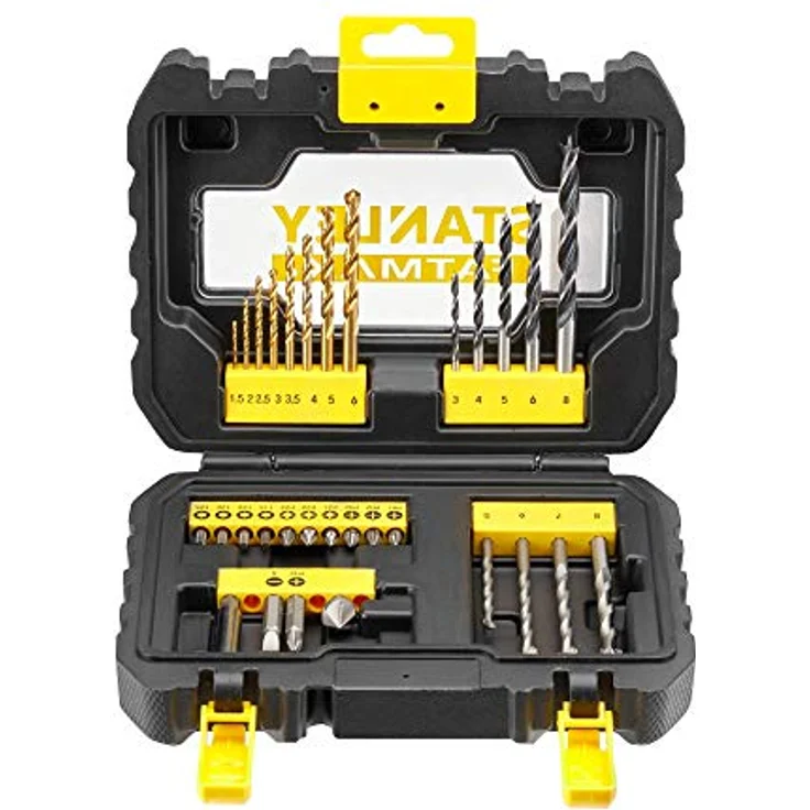 Stanley Fatmax STA88540, 31-teiliges Bit- und Bohrer-Set für Holz, Stein und Metall im robusten Koffer – Bild 2