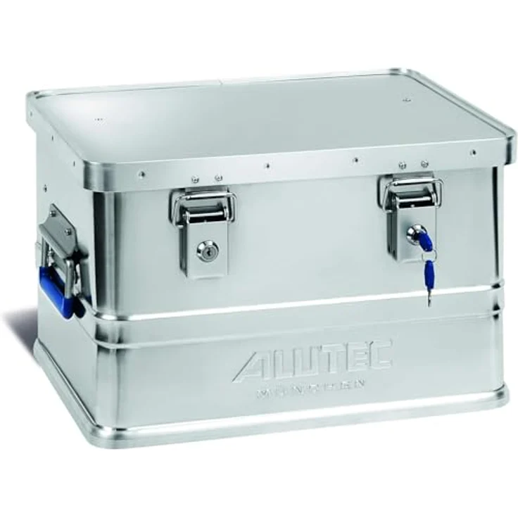 ALUTEC Aluminiumbox Classic 30, Aufbewahrungsbox aus 0,8 mm Aluminium mit 30 l Volumen, LxBxH 430 x 335 x 270 mm, staub- und spritzwassergeschützt – Bild 1