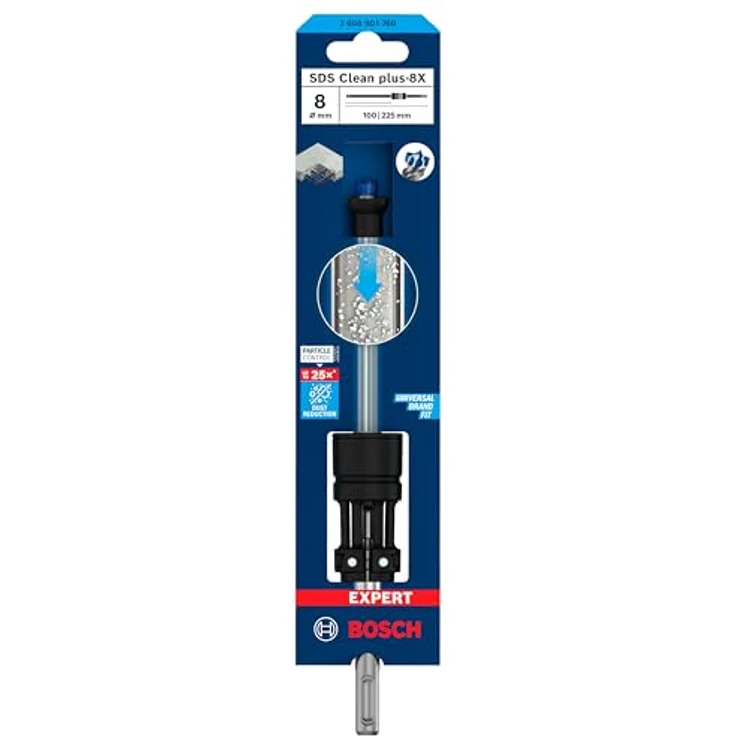 Bosch 1x EXPERT SDS Clean plus-8X Hammerbohrer (Ø 8,00 mm) für Installationen, Professional Zubehör Bohrhammer – Bild 2