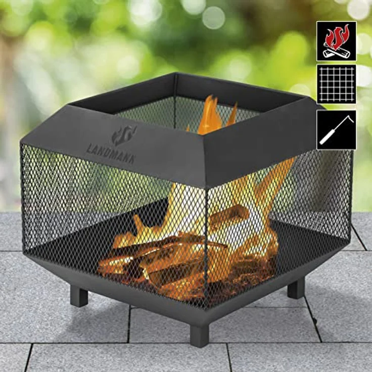LANDMANN Feuerkorb Cube – Bild 5