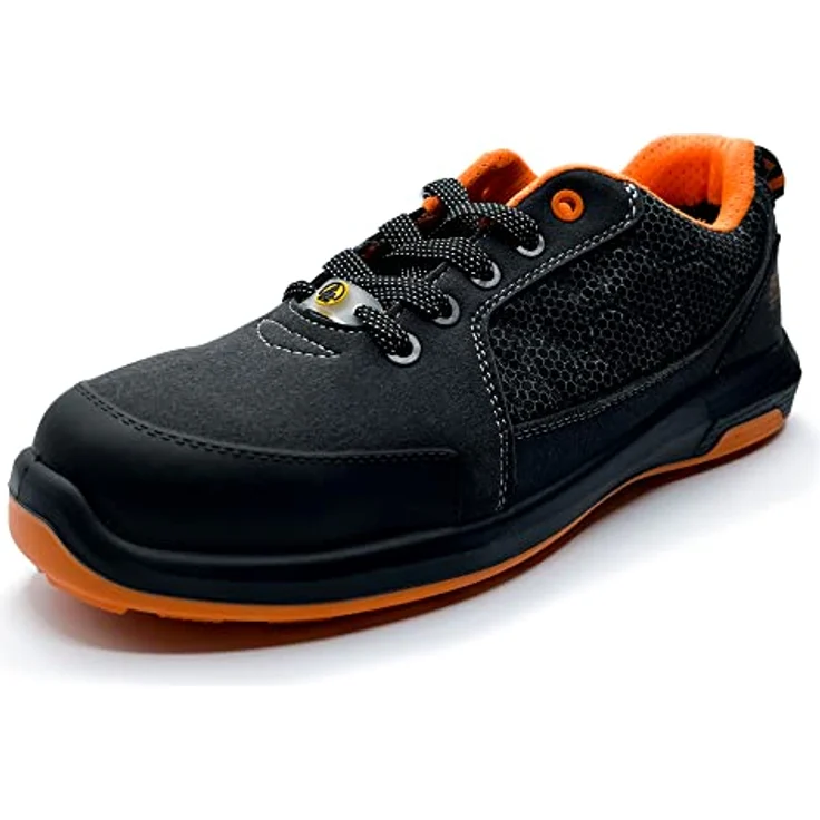 OMP MECCANICA PRO SPORT, Sicherheitsschuhe S1P aus Kevlar, ölresistent, leicht, orange, Größe 37 – Bild 3