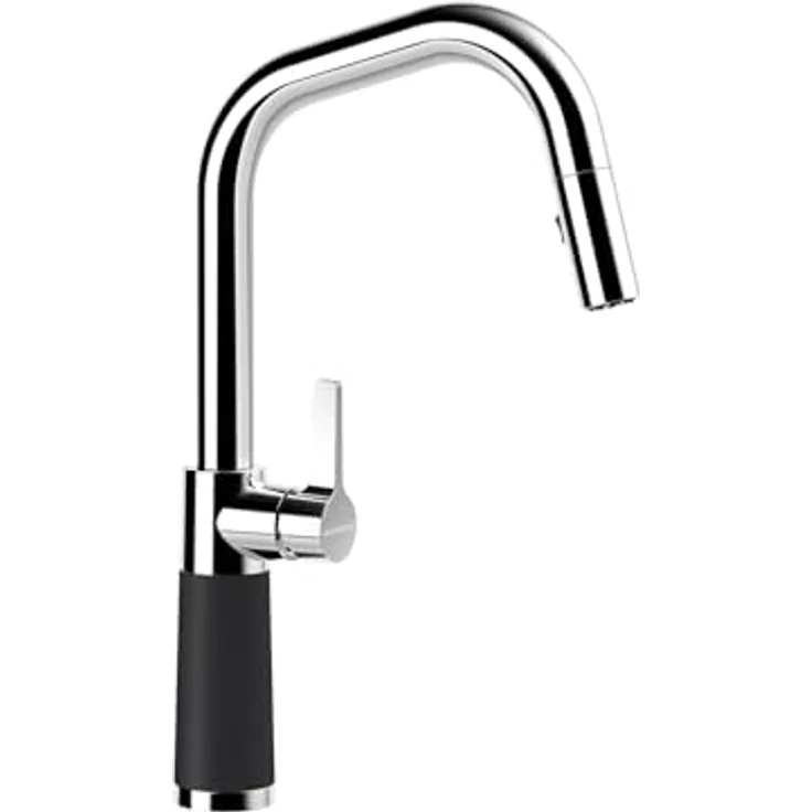 Schock Küchenarmatur SC-530 SB, ausziehbar mit Strahl-Brause, Rückflussverhinderer, Schwenkbereich 120° und ergonomischem Design – Bild 1