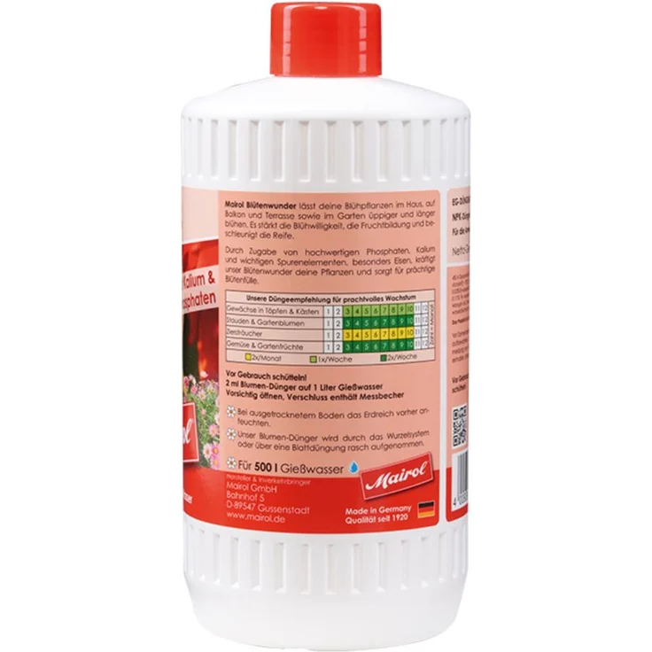 MAIROL Blumen-Dünger Liquid, 1 Liter, Blütenwunder – Bild 3