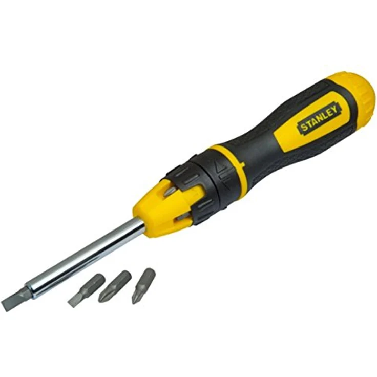 Stanley Multi-Bit Ratschenschraubendreher Set (20 teilig, SL-PH-TX-SQ-Steckschlüssel, mit Bithalter) STHT0-62574 – Bild 3