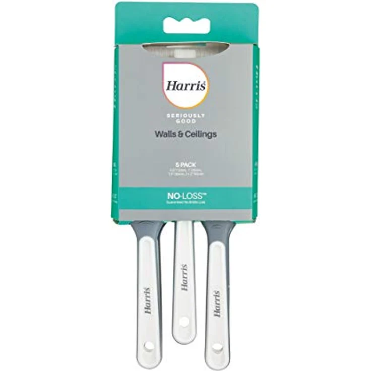 Harris Seriously Good No Loss Pinsel für Wände und Decken, 5 Stück, 1,3 cm, 2,5 cm, 3,8 cm, 5,1 cm – Bild 2