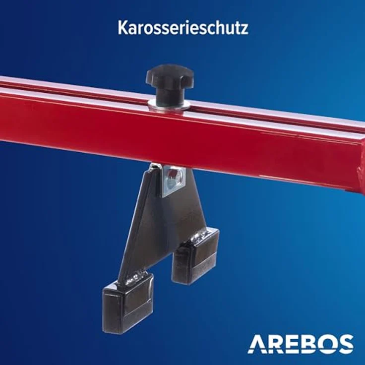 AREBOS Motorbrücke Kotflügeltraverse 500 kg Rot, Getriebehalter, Motorheber, Wagenheber – Bild 6