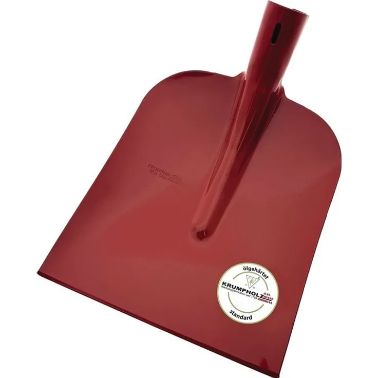 Krumpholz Holsteiner Schaufel Stand.Gr.0 250x230mm 3/4 ohne Stiel, pulverbeschichtet rot