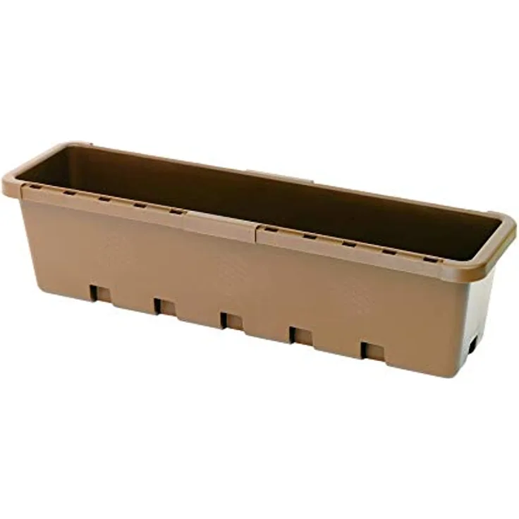 GreenLife Hochbeet / Kräuterbox 3 Stück, terrabraun, integrierter Zwischenboden, 3er Set