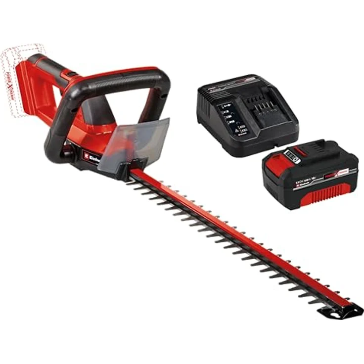 Einhell Akku-Heckenschere GC-CH 18/50 Li Kit (1x), Klein und handlich, lasergeschnittene Stahlmesser, 18V, grün – Bild 2
