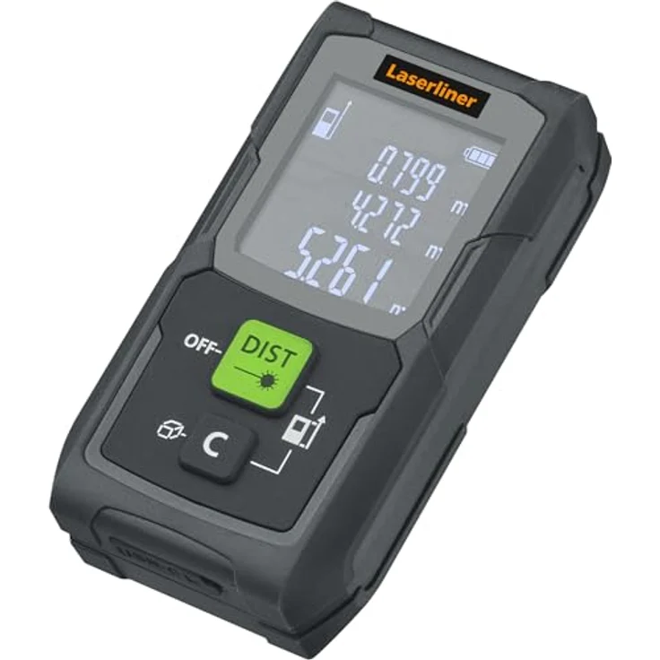 LASERLINER LaserRange-Master Gi4, Mini Laser-Entfernungsmesser bis 40 m mit Pythagoras-Funktion und grünem Laser – Bild 2