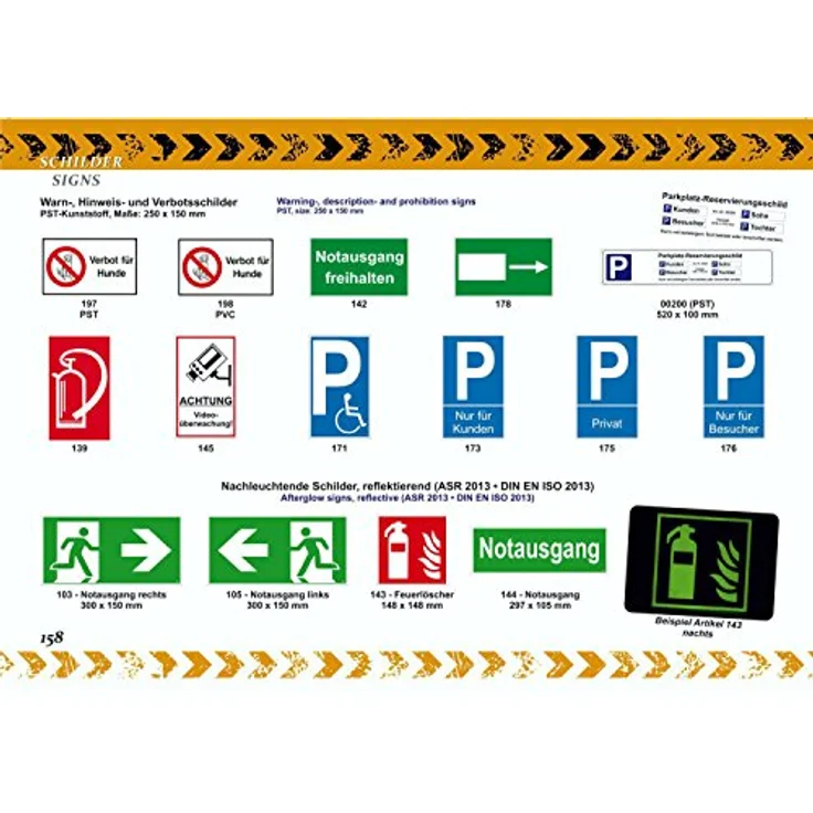 carstyling XXL Warn-, Hinweis- und Verbotsschild Wer hier parkt wird angezeigt und kostenpflichtig abgeschleppt! 200 x 300 mm PST-Kunststoff, weiß – Bild 5