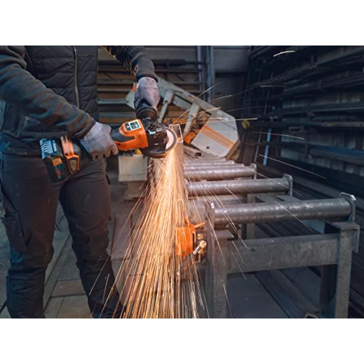 FEIN Akku-Winkelschleifer Ø125 mm, CCG18-125-15 AS, 18V, leistungsstark, für effektive Trenn-, Schleif- und Entgratarbeiten, bürstenloser Motor, Kompatibel mit allen 18 V AMPShare ProCORE-Akkus – Bild 5