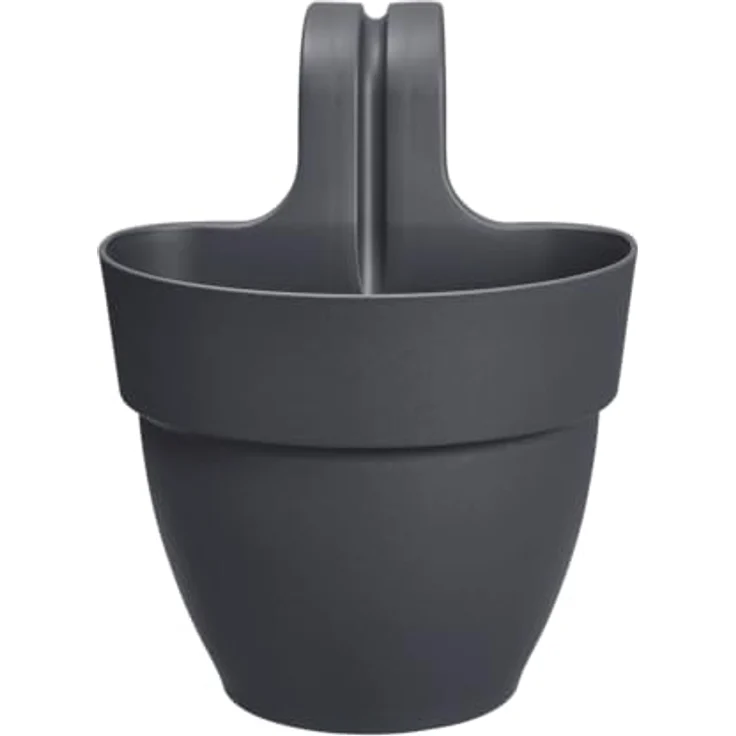 elho Vibia Campana Easy Hanger S 21 - Übertopf für Balkon & Außen - Ø 20.5 x H 26.5 cm - Schwarz/Anthrazit – Bild 2