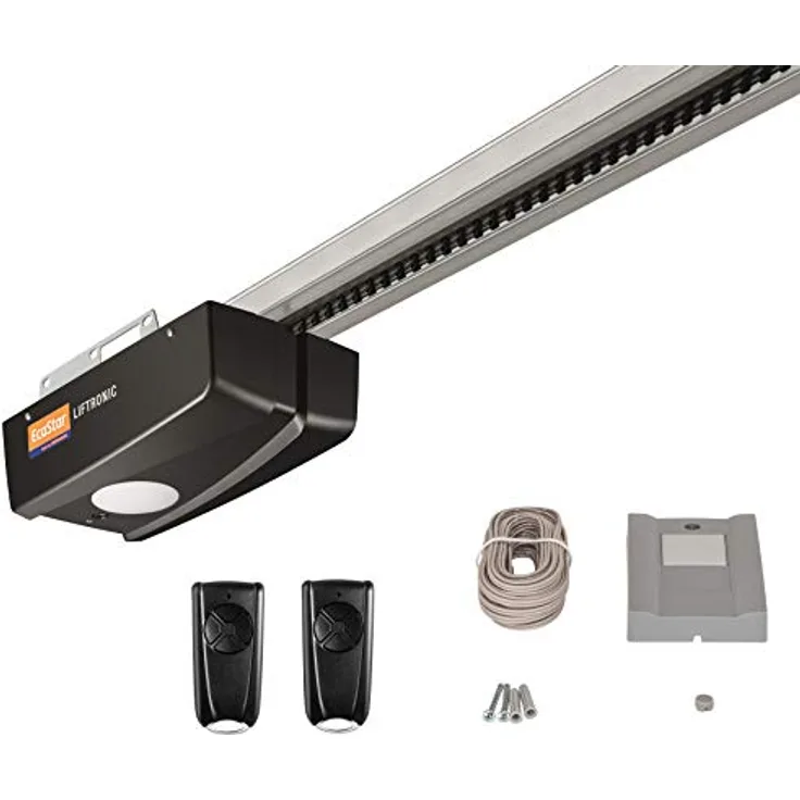 Hörmann Ecostar Garagentorantrieb Liftronic 700-2 (700 N, 433 MHz, inkl. 2 Handsender RSC 4 + 1 Innentaster PB 1, für Garagentore bis 11,25 m², inkl. Montagezubehör) 4510474