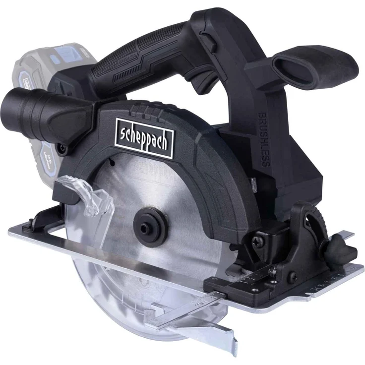 Scheppach Black Akku-Handkreissäge BC-HKS170BE-X, Ø 165 mm, Brushless Motor, Softstart, 20V IXES, inkl. Zubehör, Schwarz