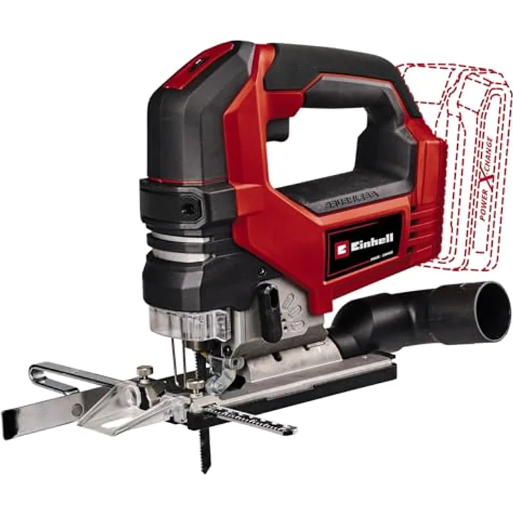 Einhell Professional Akku-Stichsäge TP-JS 18/135 Li BL Power X-Change (18 V, 135 mm Schnitttiefe in Holz, 26 mm Hubhöhe, Brushless, inkl. Sägeblatt, ohne Akku)