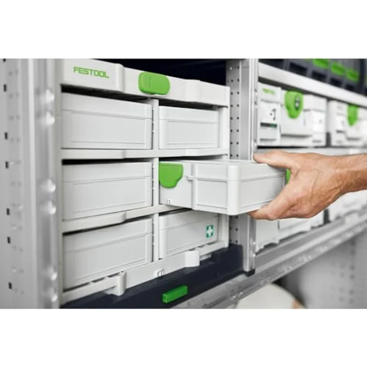 FESTOOL Werkzeugbox Festool Systainer³ SYS3 S 76 TRA, kleine Kiste mit individueller Einteilung und transparentem Deckel – Bild 6