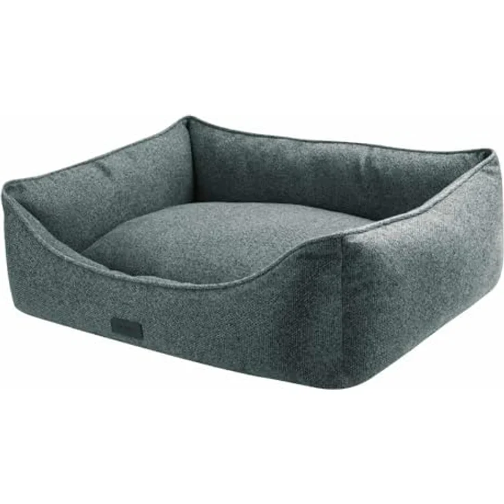 Nobby Komfortbett eckig ANDA grau 60 x 48 x 19 cm mit Wendekissen und Anti-Rutsch-Beschichtung – Bild 1