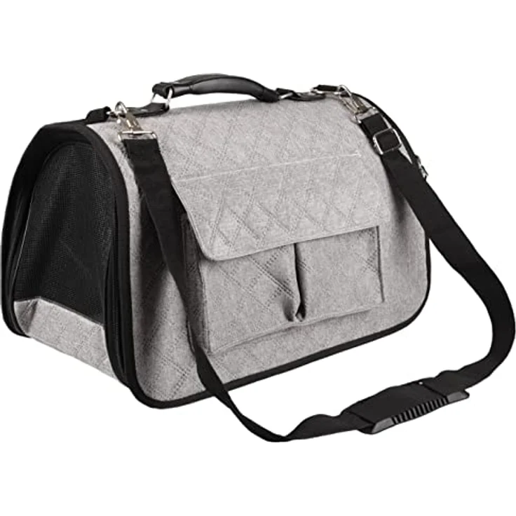 Flamingo Tragetasche Amy 45x21x28CM, Hunde-Transportbox aus Textil mit Polyesterfaserfüllung – Bild 4