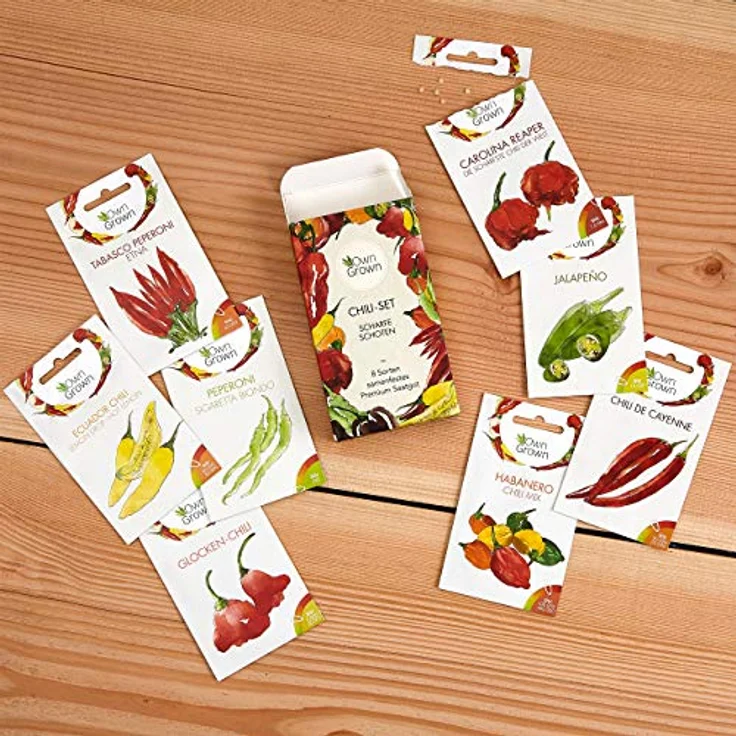 Chili Samen Set Mit 8 Sorten Chilisamen Für Garten Und Balkon Chilisortiment – Bild 8