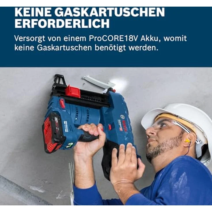 Bosch Akku-Betonnagler GNB 18 V-40 Professional, 2 Akkus, Brushless Motor, für Beton und Stahl, 22 Nägel Magazinkapazität – Bild 4