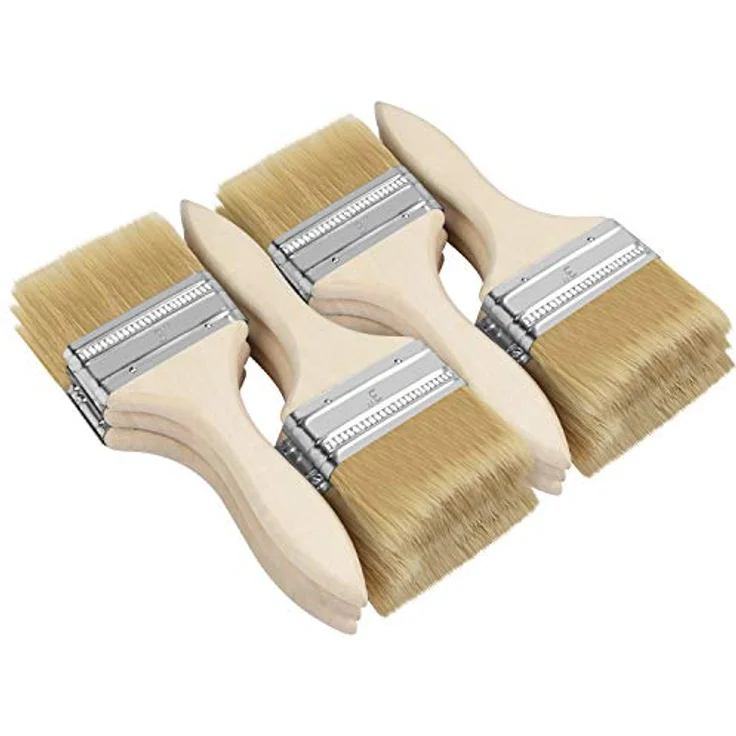Kurtzy Pinselset 12-er Pack – 76,2mm Pinselkopf, Malerpinsel Größe 21cm - Pinsel Set für Farben, Lack, Beizen, Klebstoffe - Flachpinsel, Lasurpinsel, Lackpinsel für Malerbedarf, zum Streichen, DIY – Bild 5