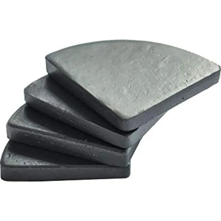 VIVANNO 4er Set Untersetzer Unterlegscheiben Kübelfüße für Pflanzkübel Put 7 x 7 cm, Grau
