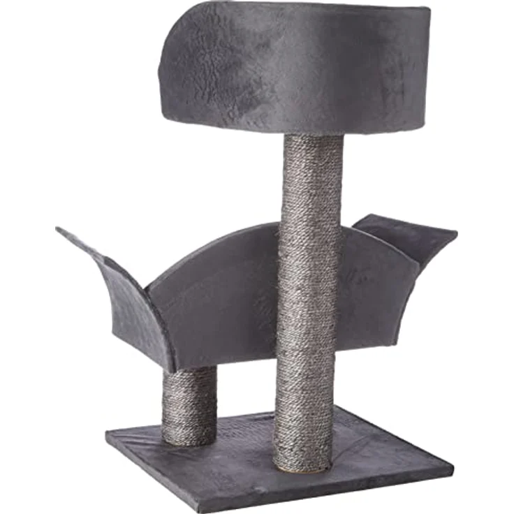 Kerbl 81548 Kratzbaum Lounge Deluxe, Höhe: 70 cm, grau/rot – Bild 2