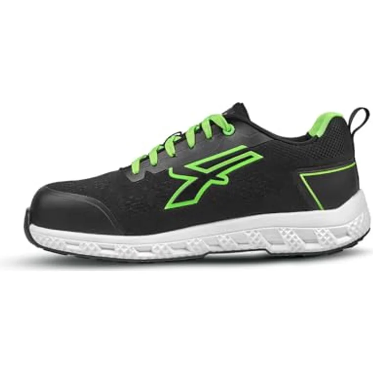 U-Group SRL Sicherheitsschuh Aton Gr.41 schwarz S1PS HI HRO FO SR, leichtes und Atmungsaktives Obermaterial, FiberToe-Zehenschutz, durchtrittsichere Zwischensohle – Bild 4
