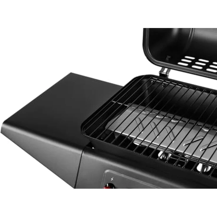 Teesa Gasgrill, 2 Brenner, schwarz, mit Grillrost – Bild 6