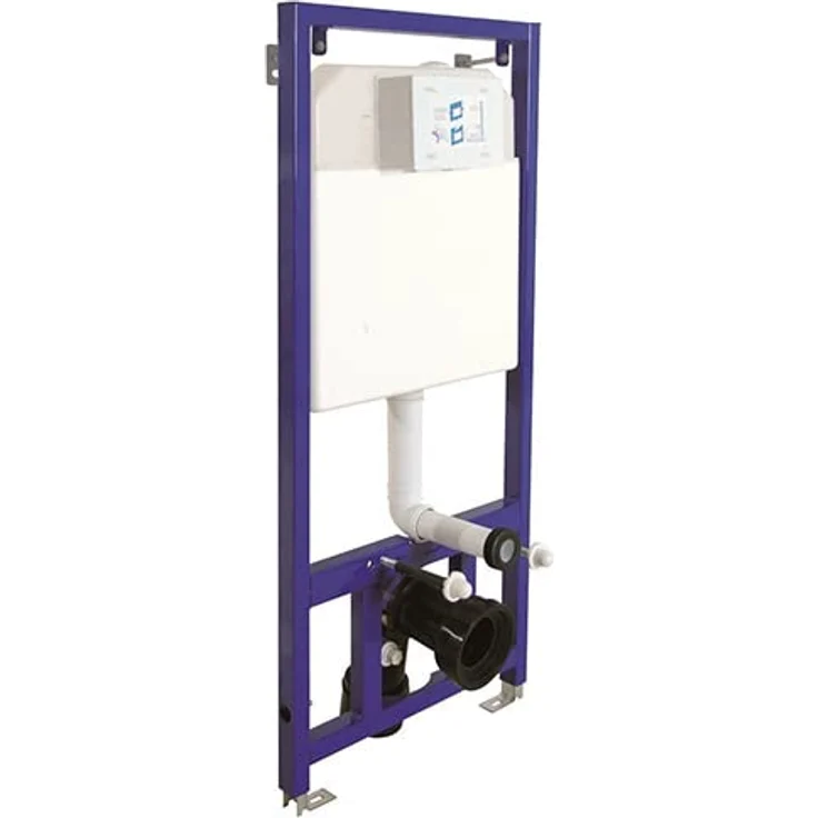 Belvit Wand Hänge WC Abgang Wand + Deckel + Vorwandelement + Schallschutz + Betätigungsplatte Komplettset, Hochwertige Sanitärkeramik, Tiefspülaufbau – Bild 3